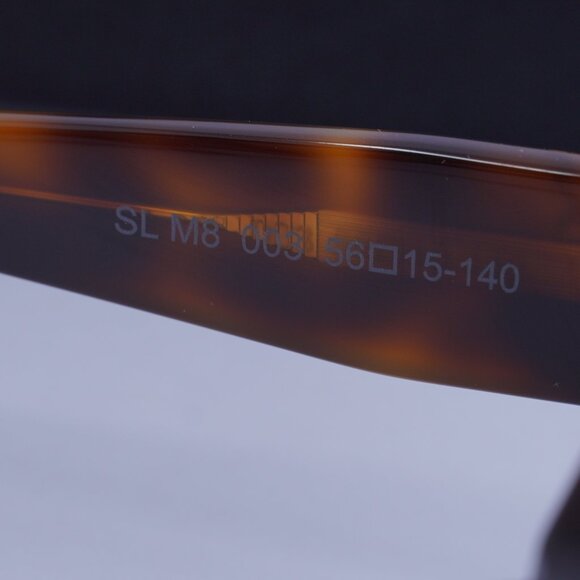 Saint Laurent SL M8 003 Geometric Sunglasses – Havana/Brown - Picture 8 of 10